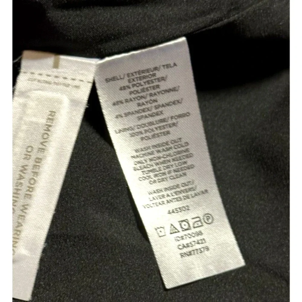 NWT Ann Taylor skirt 8P Knee Length Black corpcore classic business office wear
